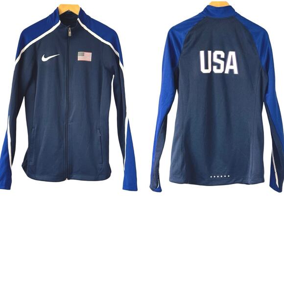 USA Nike Pro Elite Athlete Sponsored 2019 Track & Field Olympic Jacket SZ L/T - Picture 1 of 10